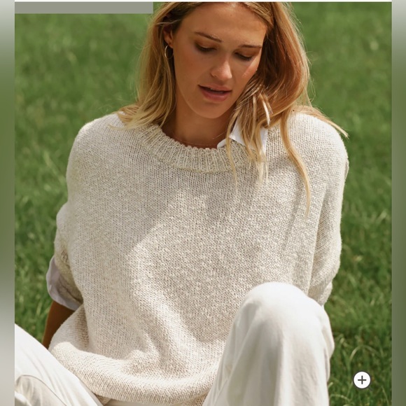 Jenni Kayne Cruise Cocoon Pullover in Natural - Picture 8 of 10